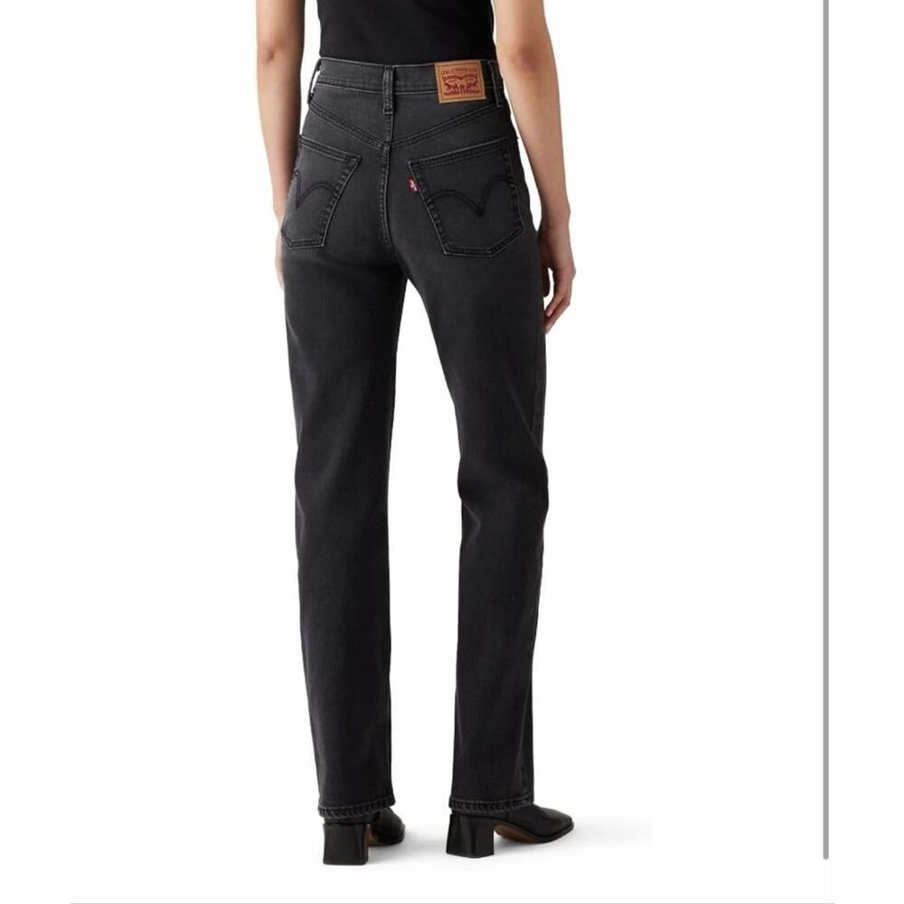 Levi's Women's Ribcage Straight Full Length Jeans in Say No Go (stretch)